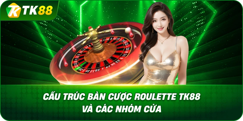Cấu Trúc Bàn Cược Roulette TK88 Và Các Nhóm Cửa